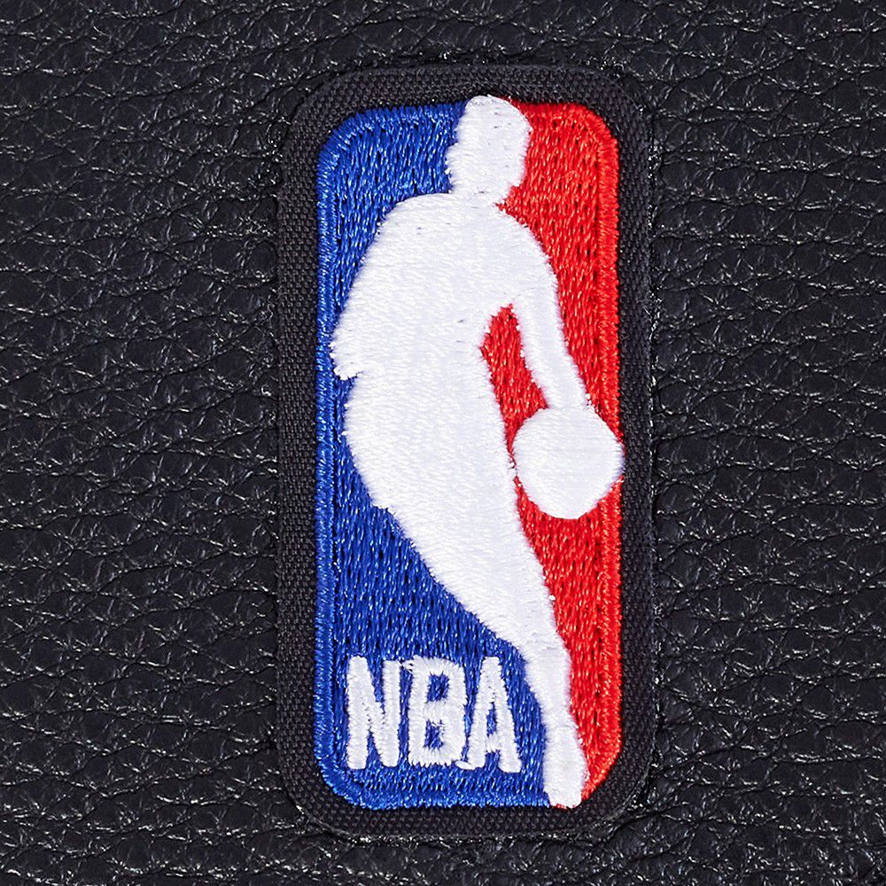 Pro Standard Women's Atlanta Hawks Black Mash Up Rib Wool Varsity Jacket product image