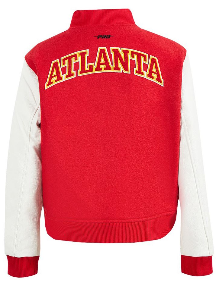 Pro Standard Women's Atlanta Hawks Red Classic Wool Varsity Jacket product image