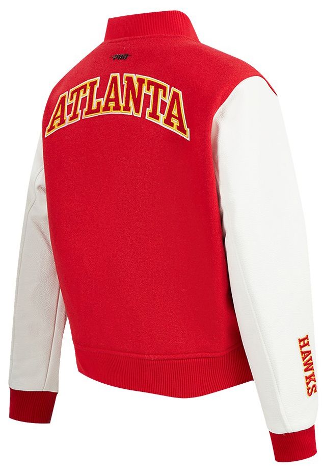 Pro Standard Women's Atlanta Hawks Red Classic Wool Varsity Jacket product image