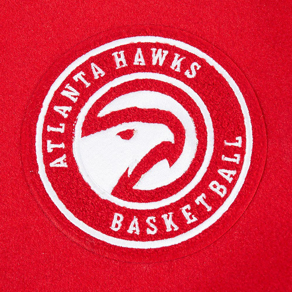 Pro Standard Women's Atlanta Hawks Red Classic Wool Varsity Jacket product image