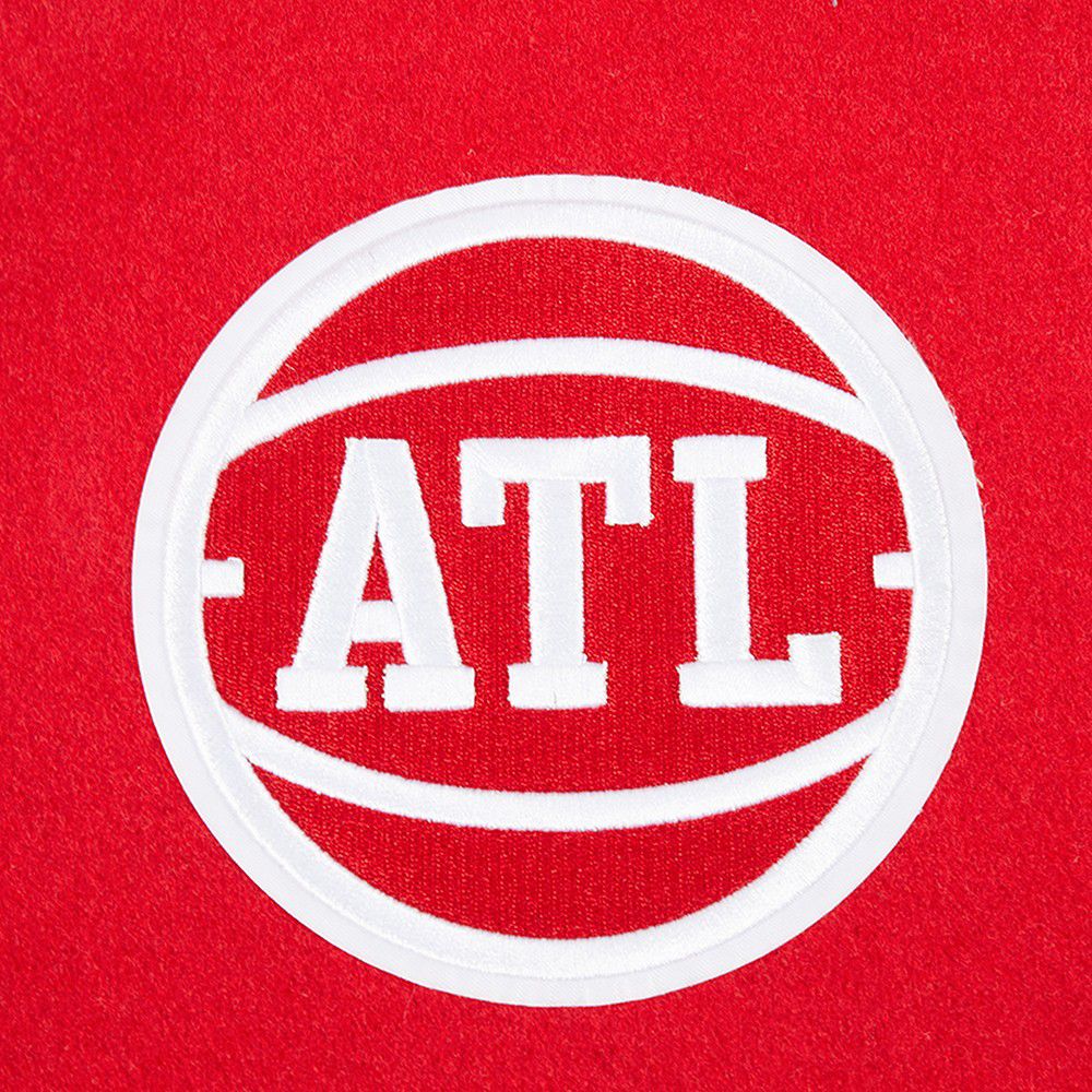 Pro Standard Women's Atlanta Hawks Red Classic Wool Varsity Jacket product image