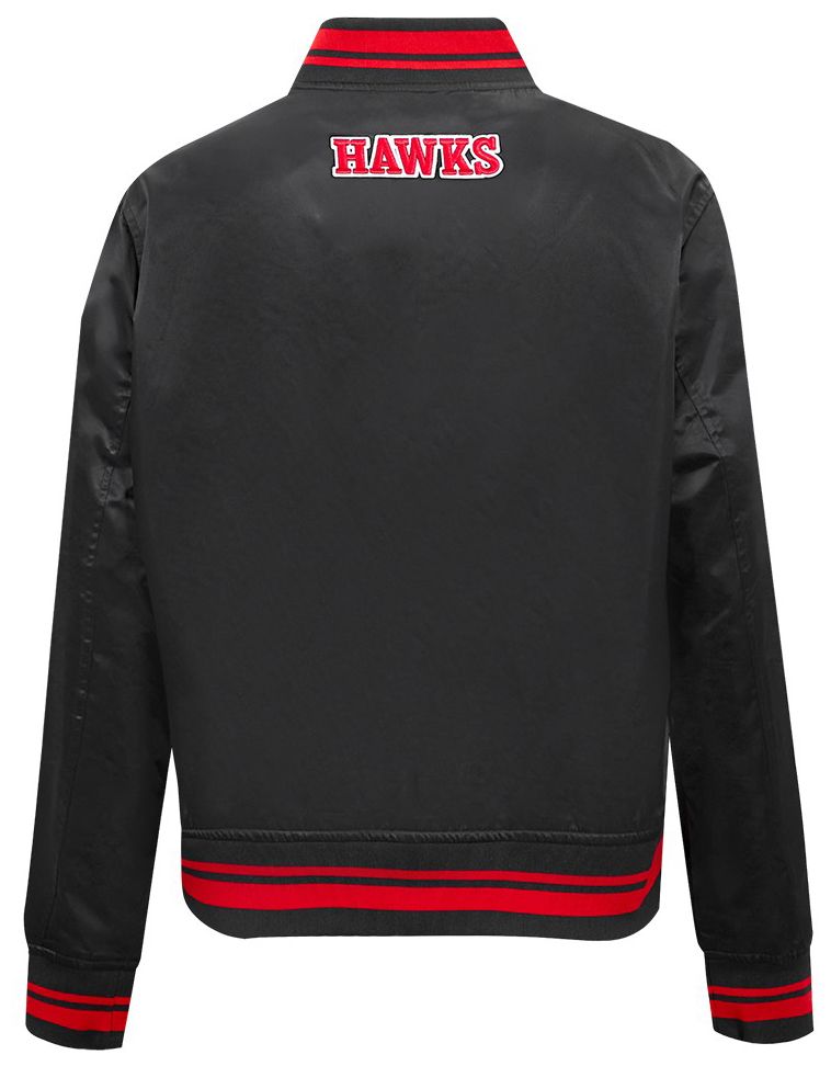 Pro Standard Women's Atlanta Hawks Black Script Tail Satin Jacket product image