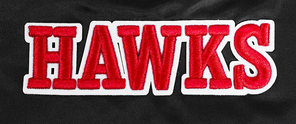 Pro Standard Women's Atlanta Hawks Black Script Tail Satin Jacket product image