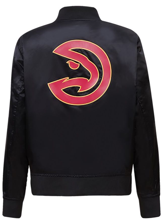Pro Standard Women's Atlanta Hawks Black Classic Satin Jacket product image