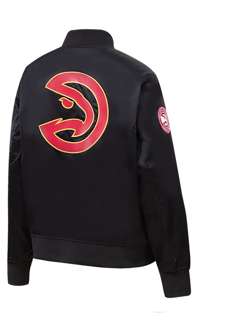 Pro Standard Women's Atlanta Hawks Black Classic Satin Jacket product image