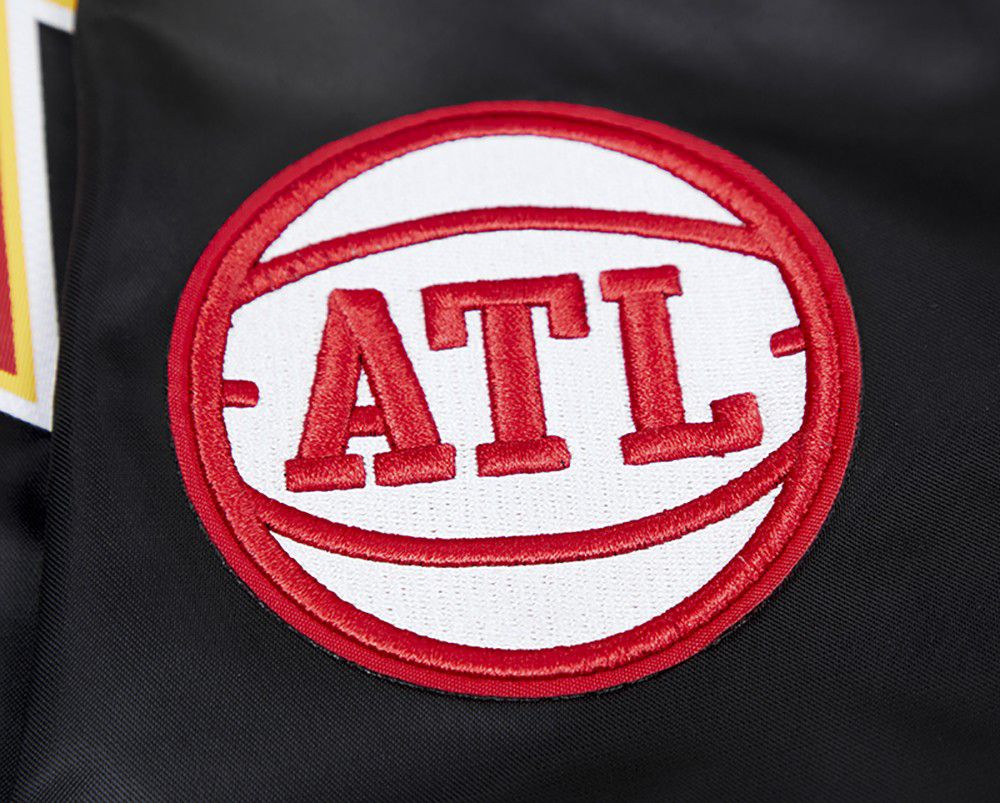 Pro Standard Women's Atlanta Hawks Black Classic Satin Jacket product image