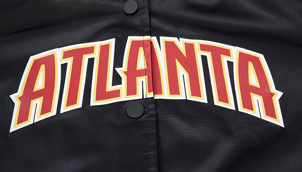 Pro Standard Women's Atlanta Hawks Black Classic Satin Jacket product image
