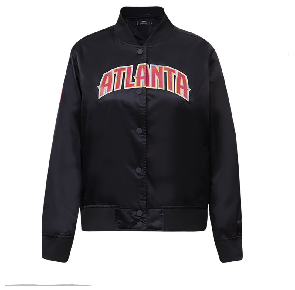 Pro Standard Women's Atlanta Hawks Black Classic Satin Jacket product image