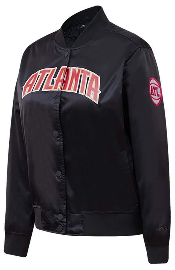 Pro Standard Women's Atlanta Hawks Black Classic Satin Jacket product image