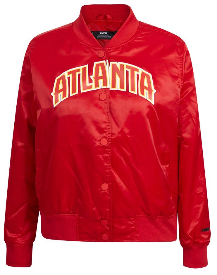 Pro Standard Women's Atlanta Hawks Red Classic Satin Jacket product image