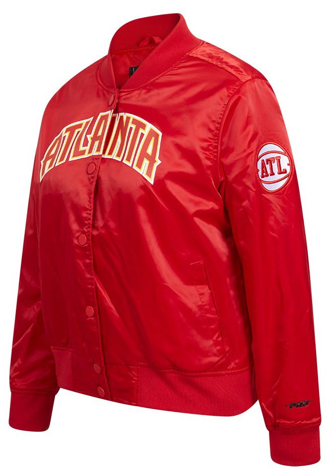 Pro Standard Women's Atlanta Hawks Red Classic Satin Jacket product image