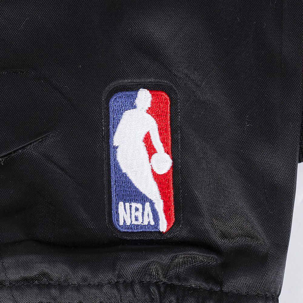 Pro Standard Women's Atlanta Hawks Black Retro Classic Rib Satin Jacket product image