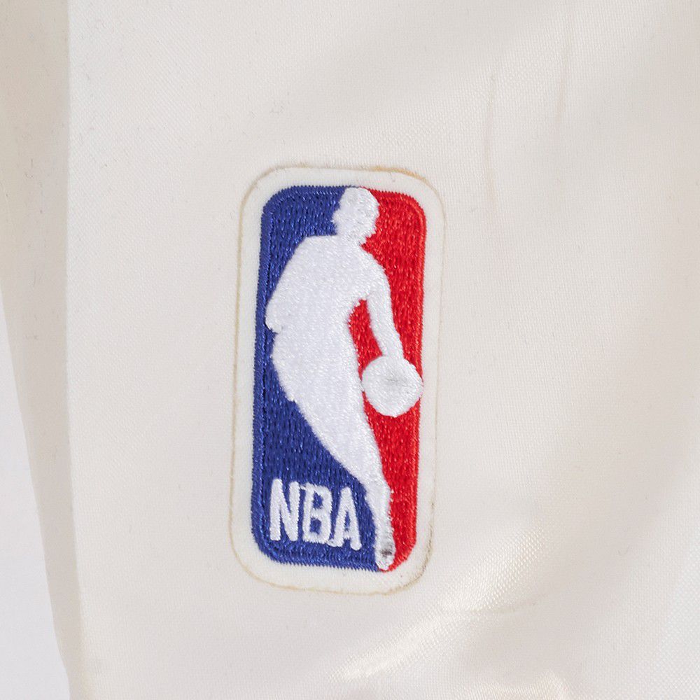 Pro Standard Women's Atlanta Hawks Off White Retro Classic Rib Satin Jacket product image