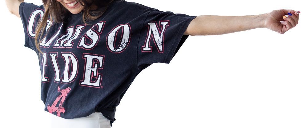 Gameday Social Women's Alabama Crimson Tide Black The Band Short Sleeve T-Shirt product image