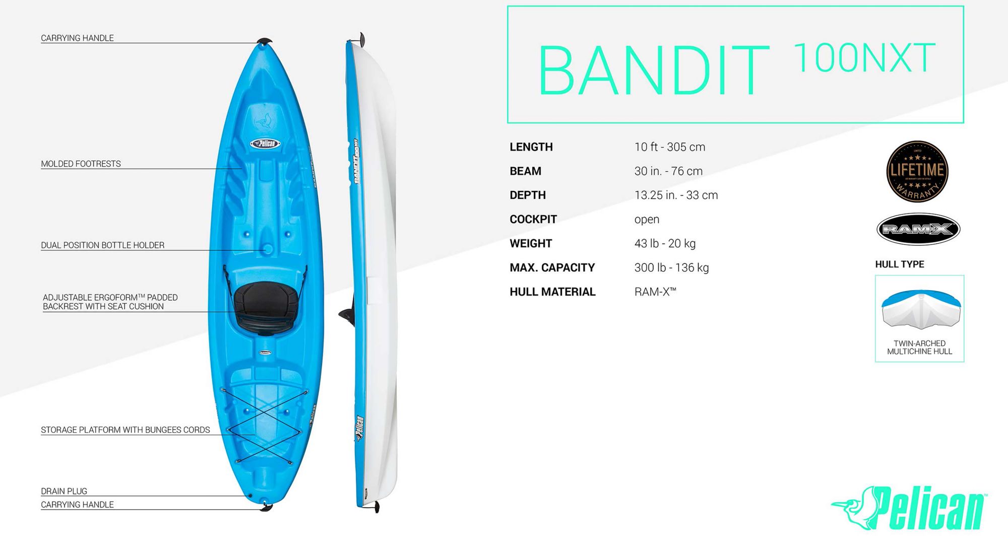 Pelican Bandit NXT 100 Kayak product image