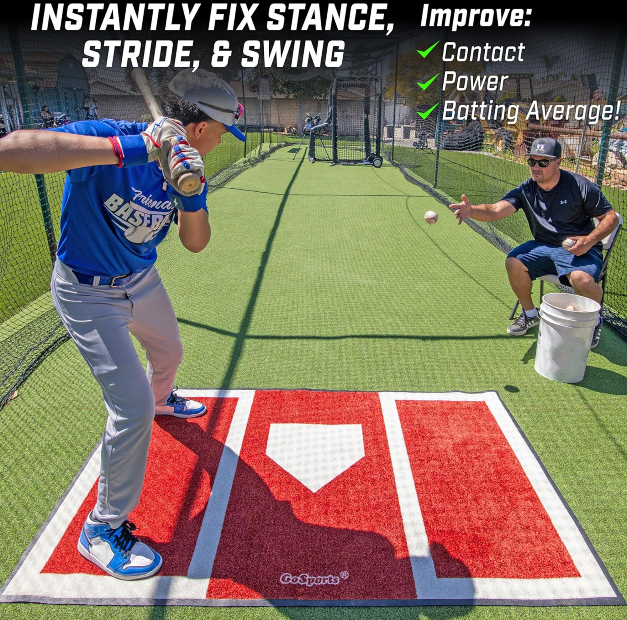 GoSports 6' x 4' Baseball/Softball Hitting Mat product image