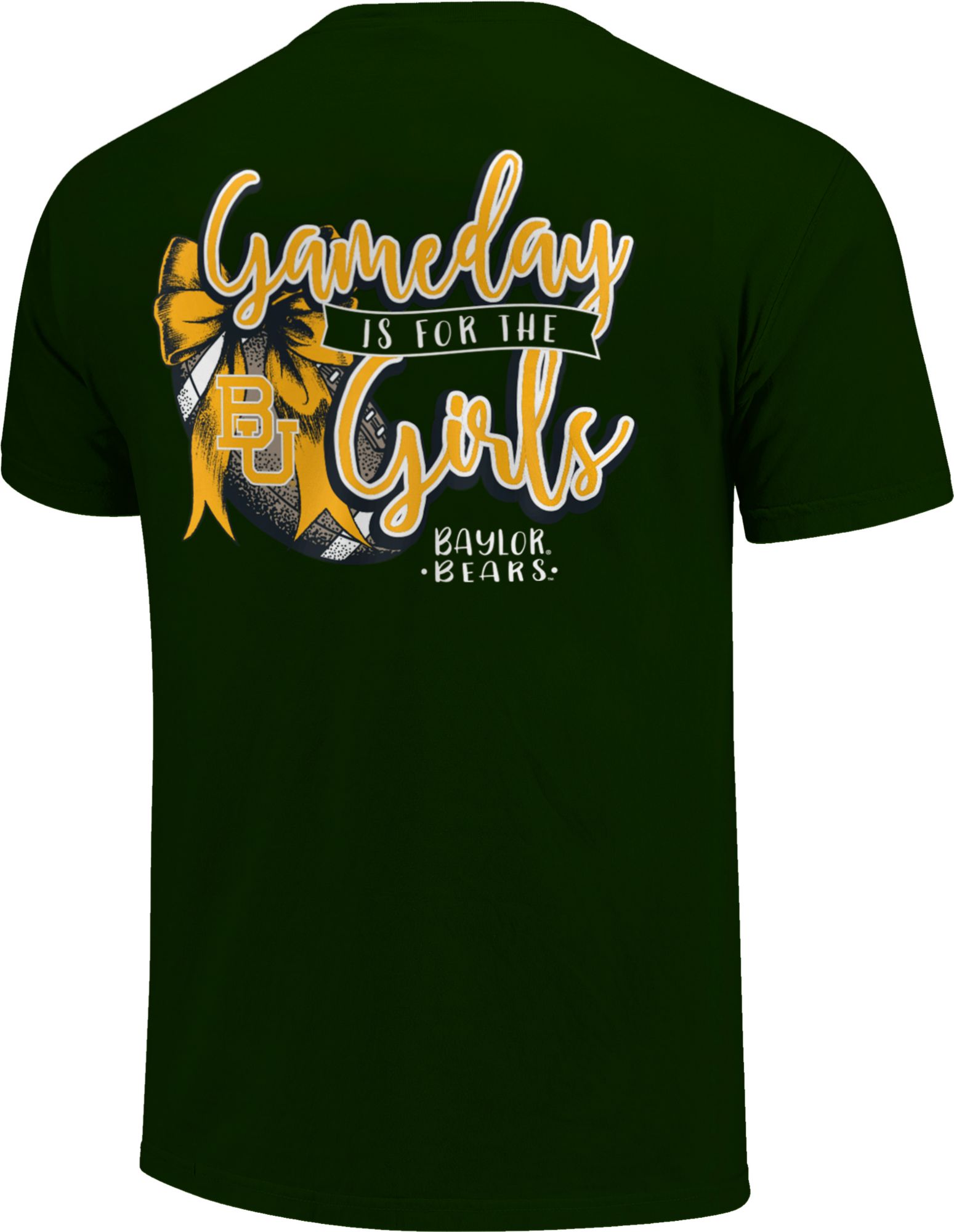 Image One Women's Baylor Bears Green Gameday Bow T-Shirt product image