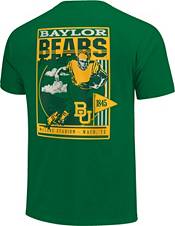 Image One Men's Baylor Bears Green Retro Poster T-Shirt product image