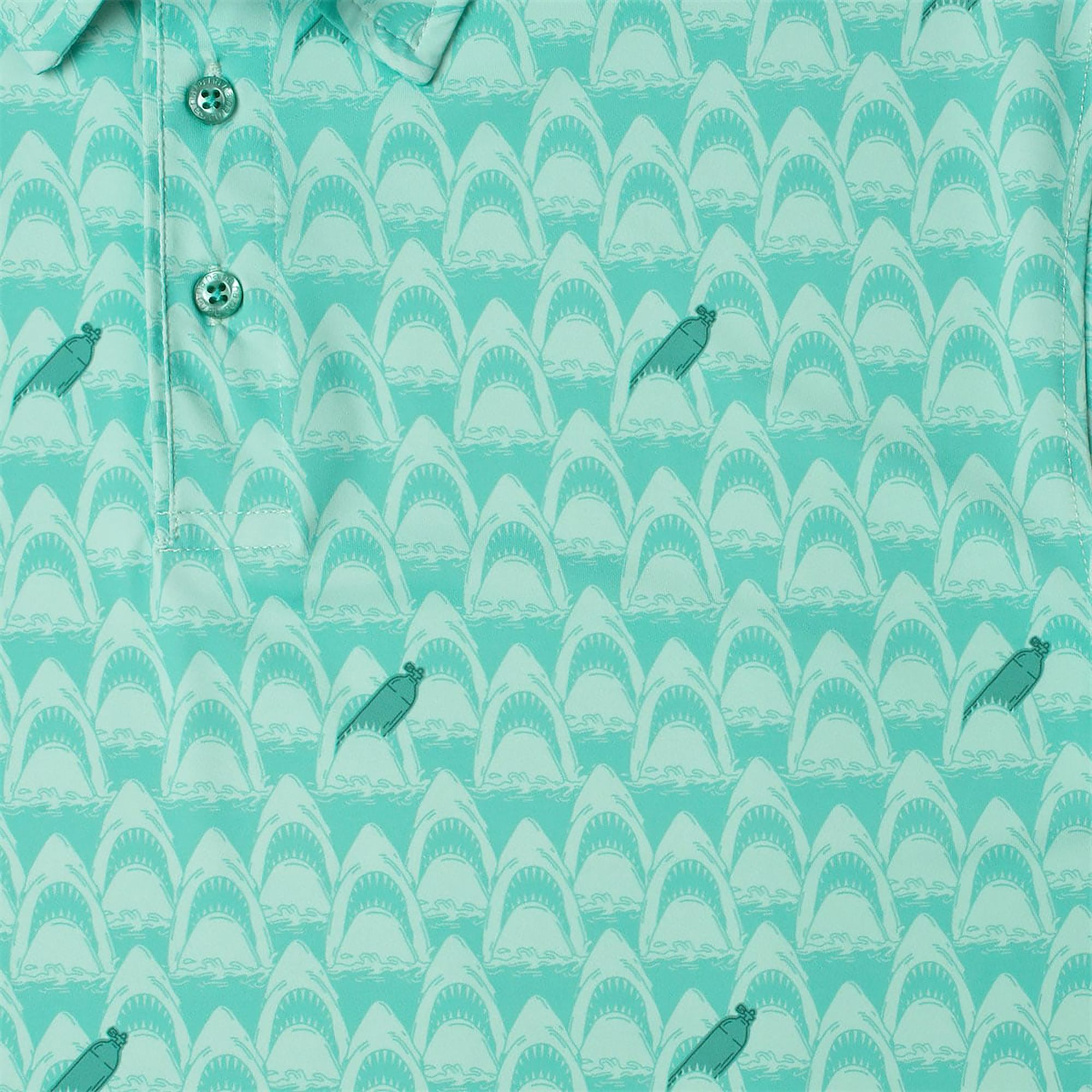 Breakfast Balls X Jaws Men's Smile You Son of A… All-Day Golf Polo product image