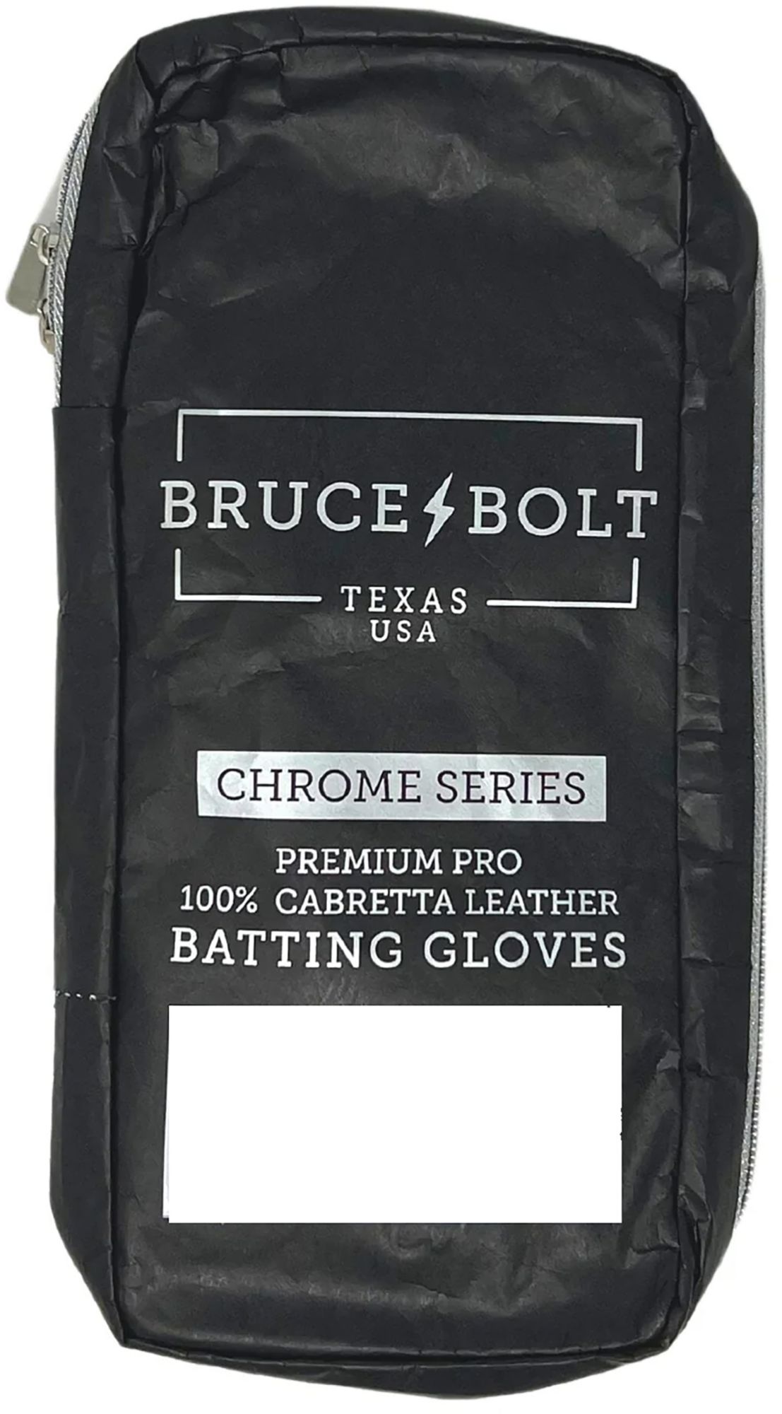 Bruce Bolt Youth Long Cuff Chrome Batting Gloves