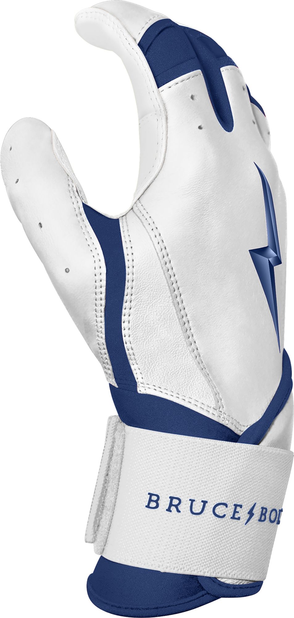 BRUCE BOLT Men's Chrome Series Long Cuff Batting Gloves product image