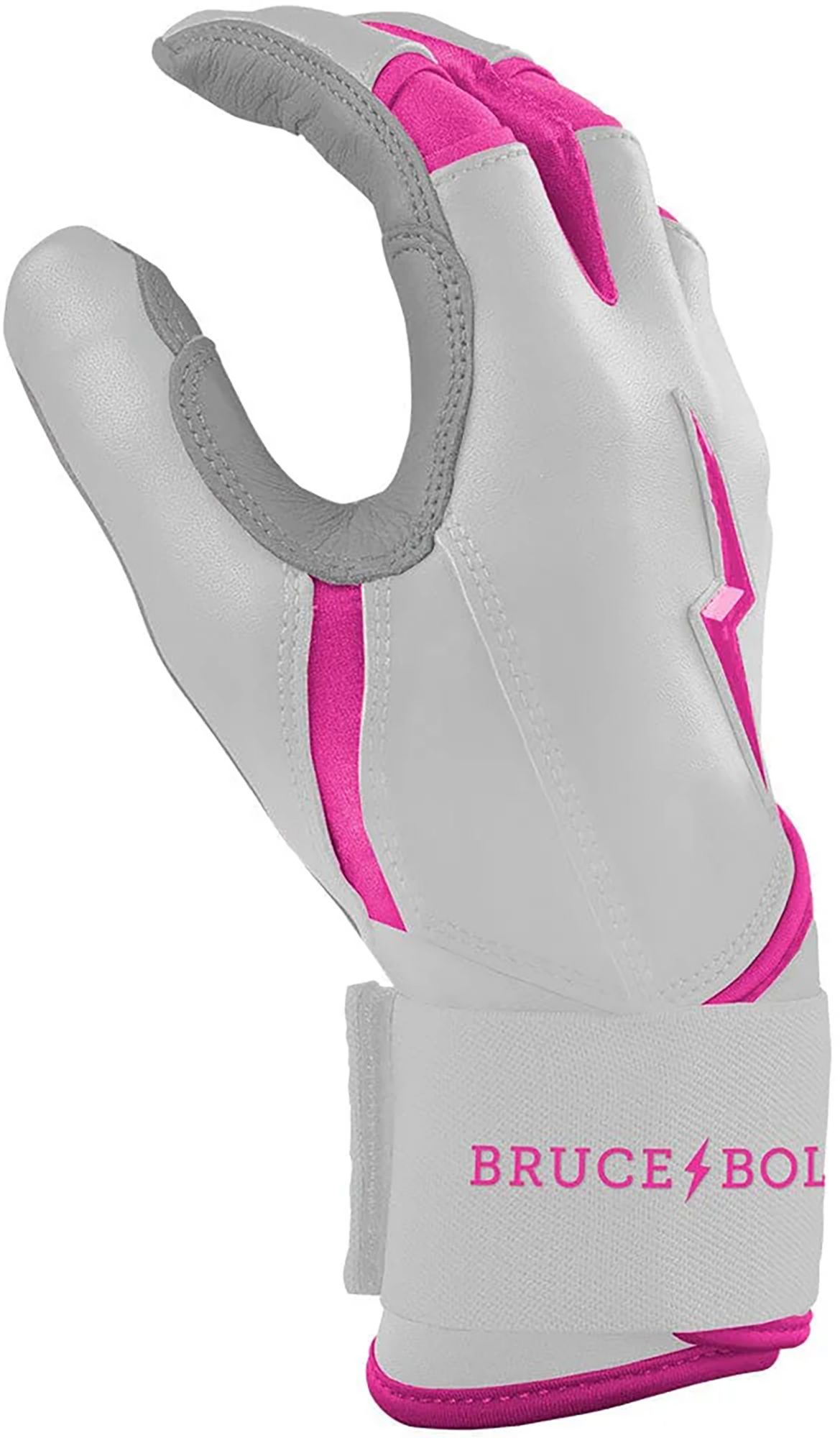 BRUCE BOLT Men's Chrome Series Long Cuff Batting Gloves product image