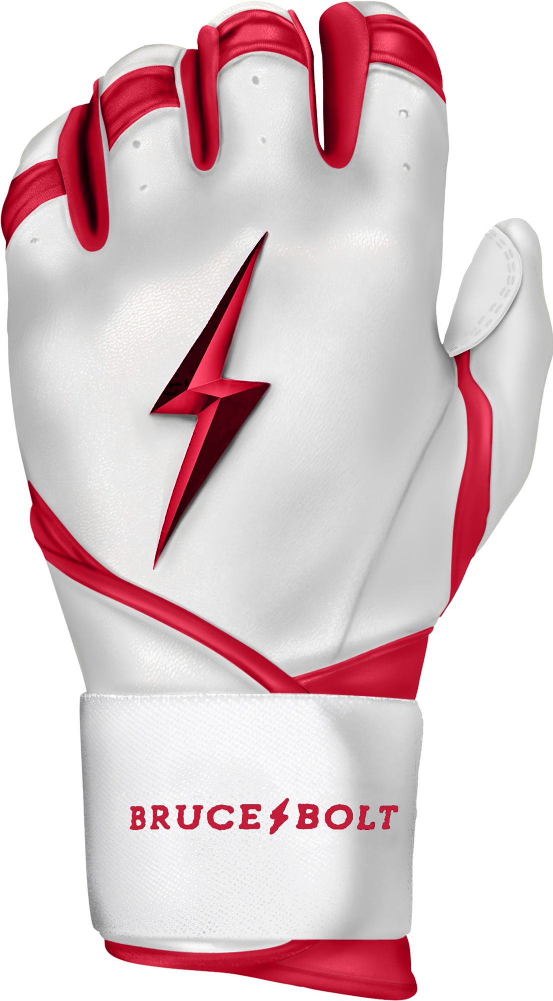 BRUCE BOLT Men's Chrome Series Long Cuff Batting Gloves product image