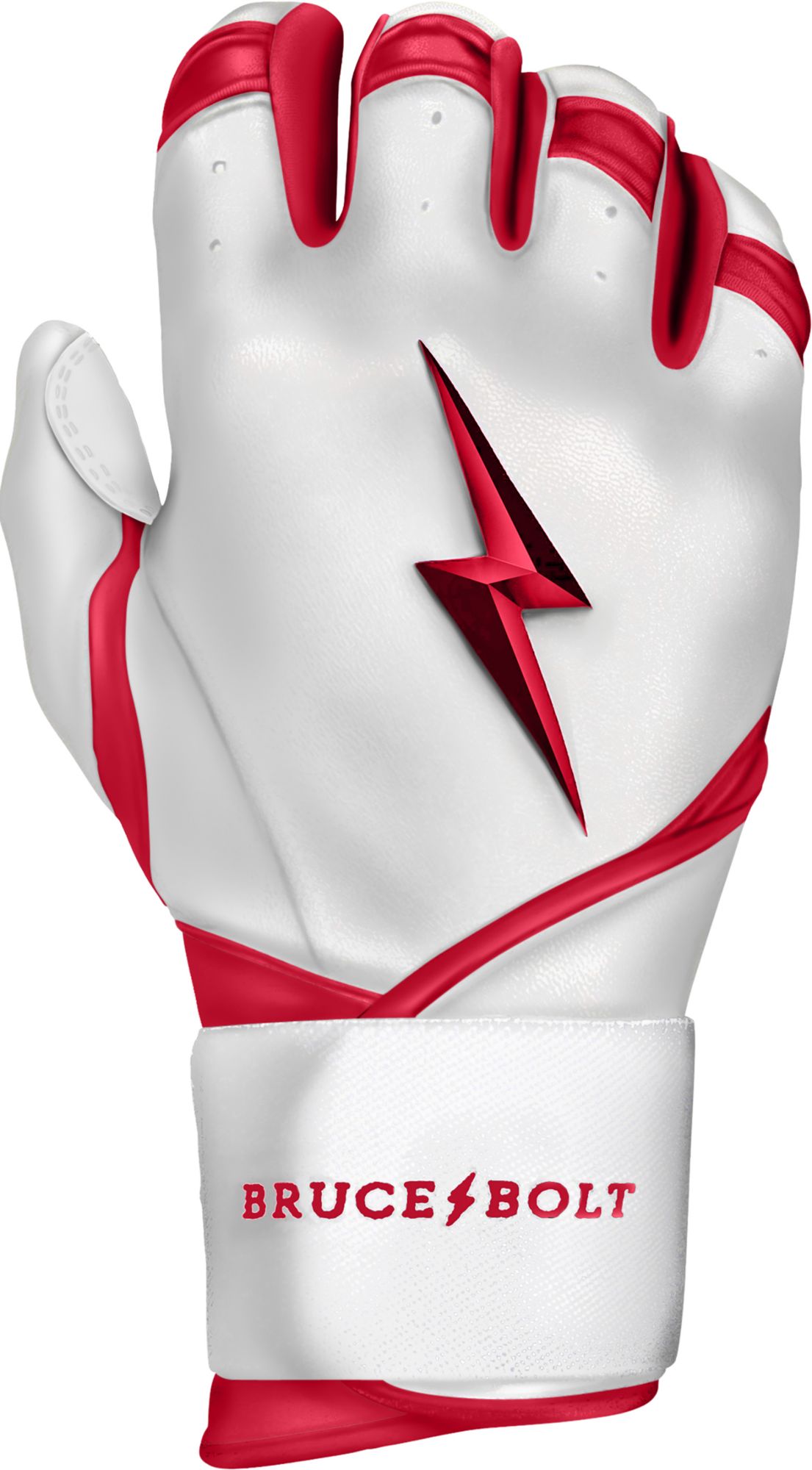 BRUCE BOLT Men's Chrome Series Long Cuff Batting Gloves product image