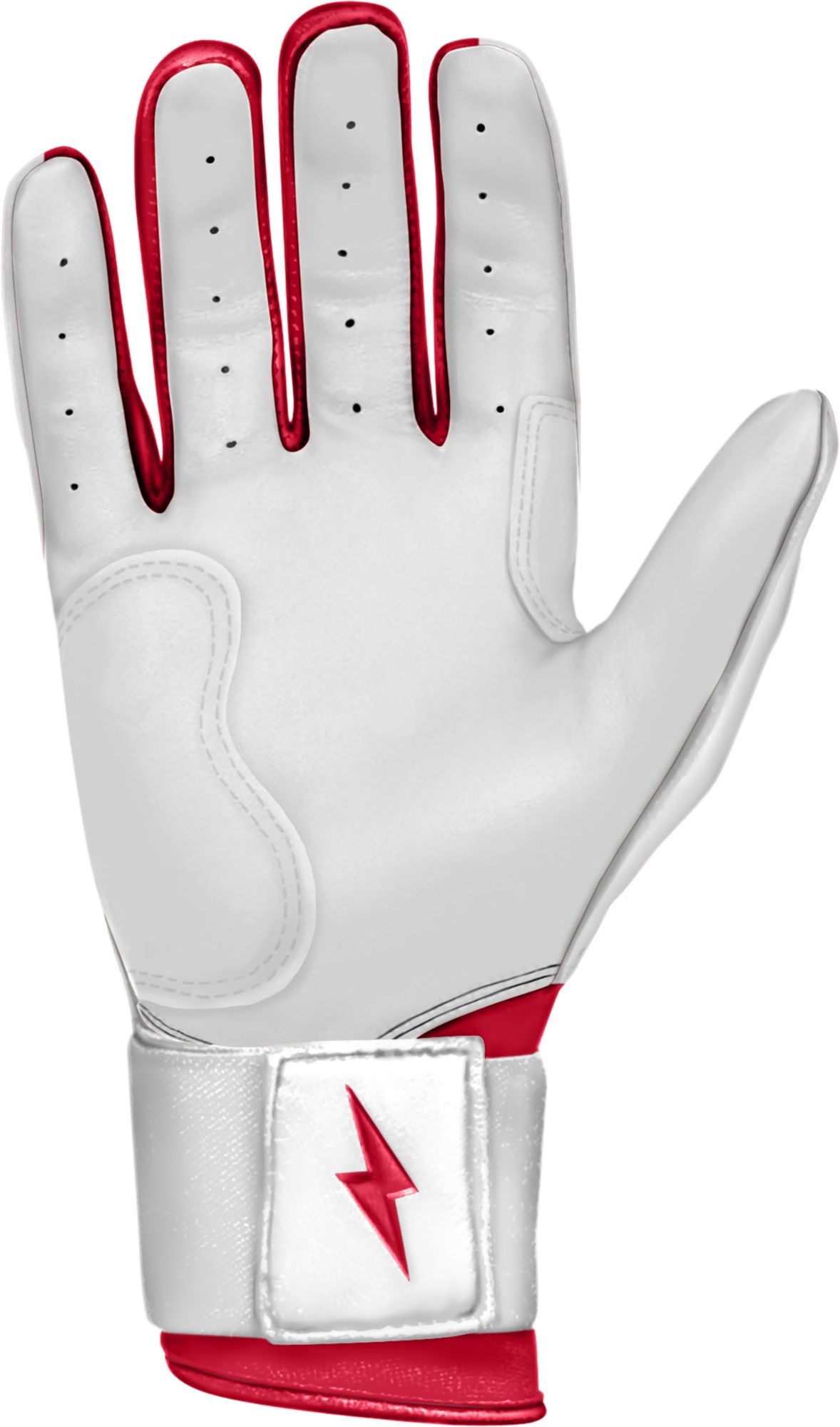 BRUCE BOLT Men's Chrome Series Long Cuff Batting Gloves product image