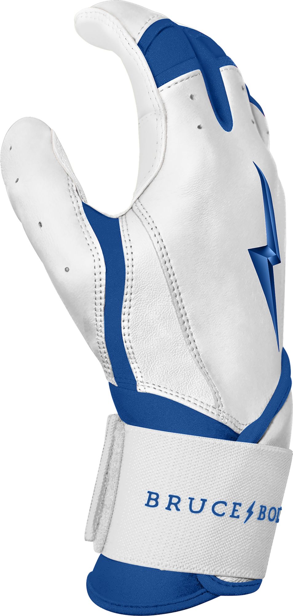 BRUCE BOLT Men's Chrome Series Long Cuff Batting Gloves product image