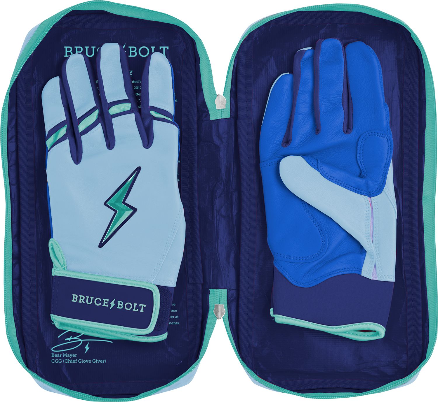 BRUCE BOLT Men's Bear Series Short Cuff Batting Gloves product image