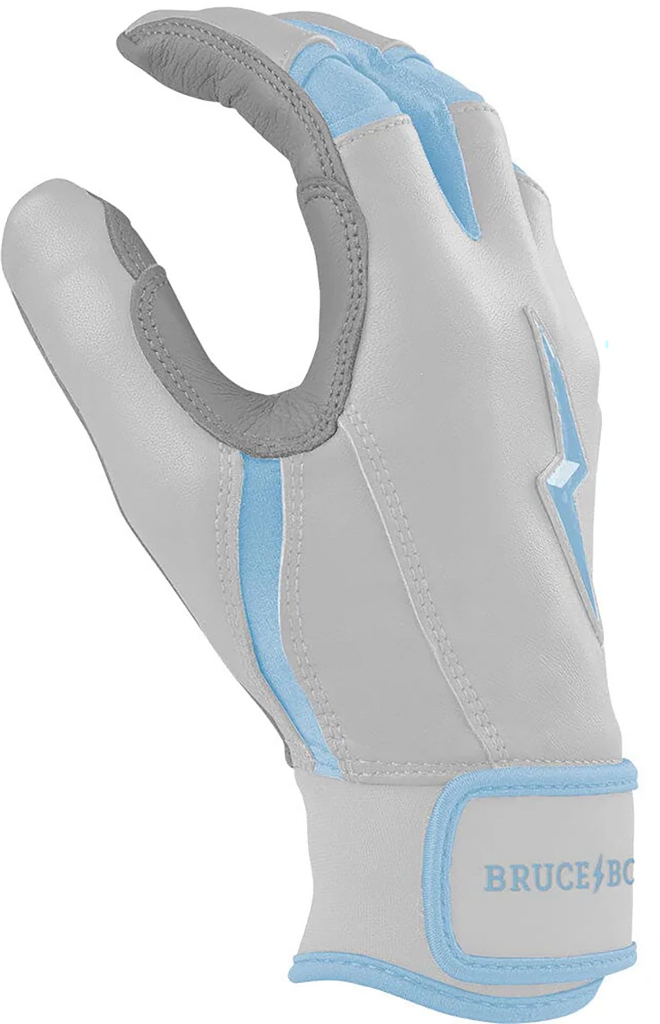 BRUCE BOLT Youth Chrome Series Short Cuff Batting Gloves product image