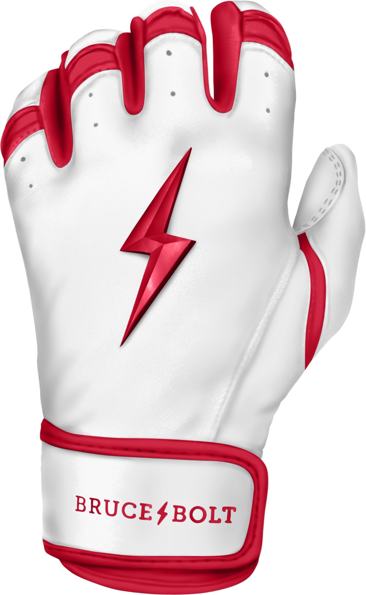 BRUCE BOLT Men's Chrome Series Short Cuff Batting Gloves product image