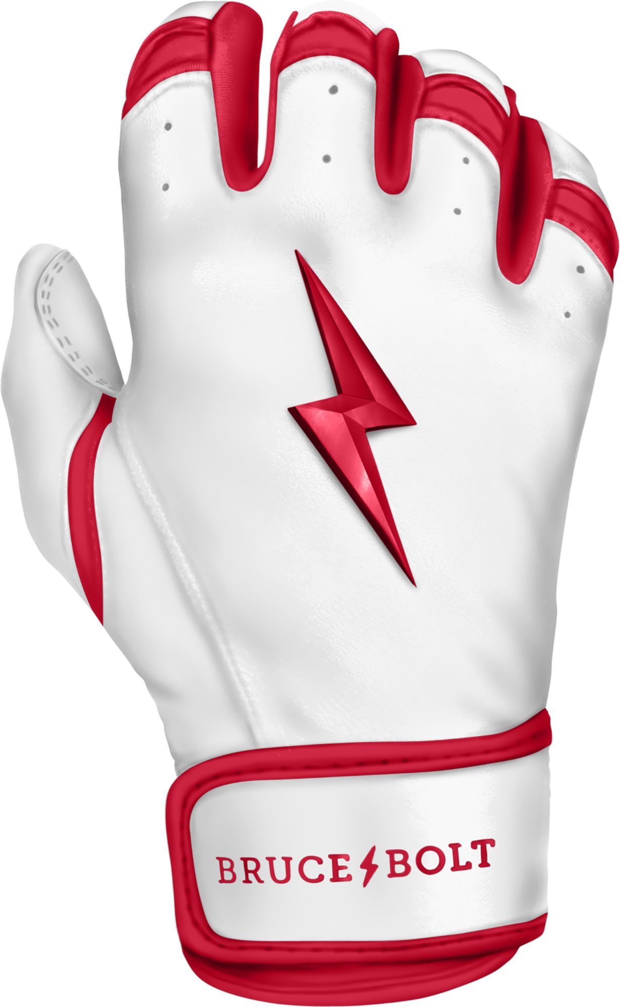 BRUCE BOLT Men's Chrome Series Short Cuff Batting Gloves product image