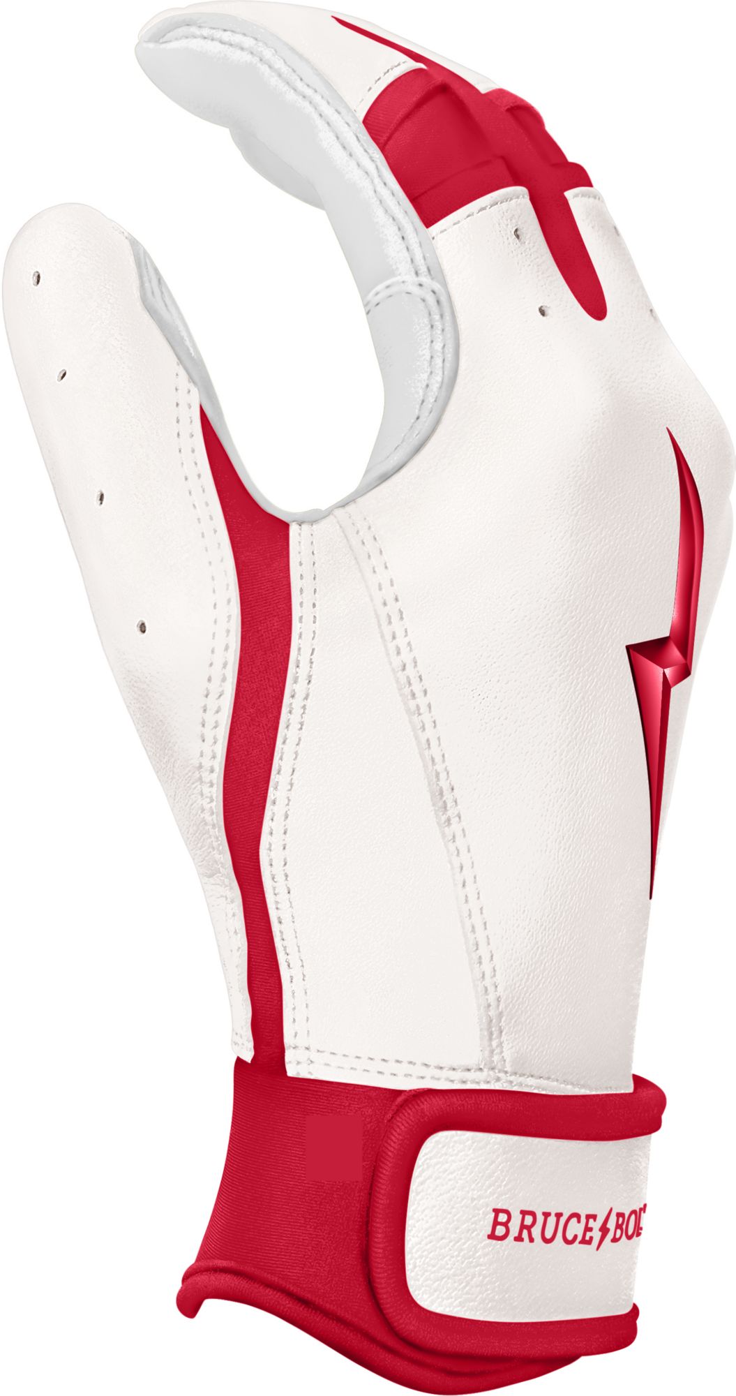 BRUCE BOLT Men's Chrome Series Short Cuff Batting Gloves product image