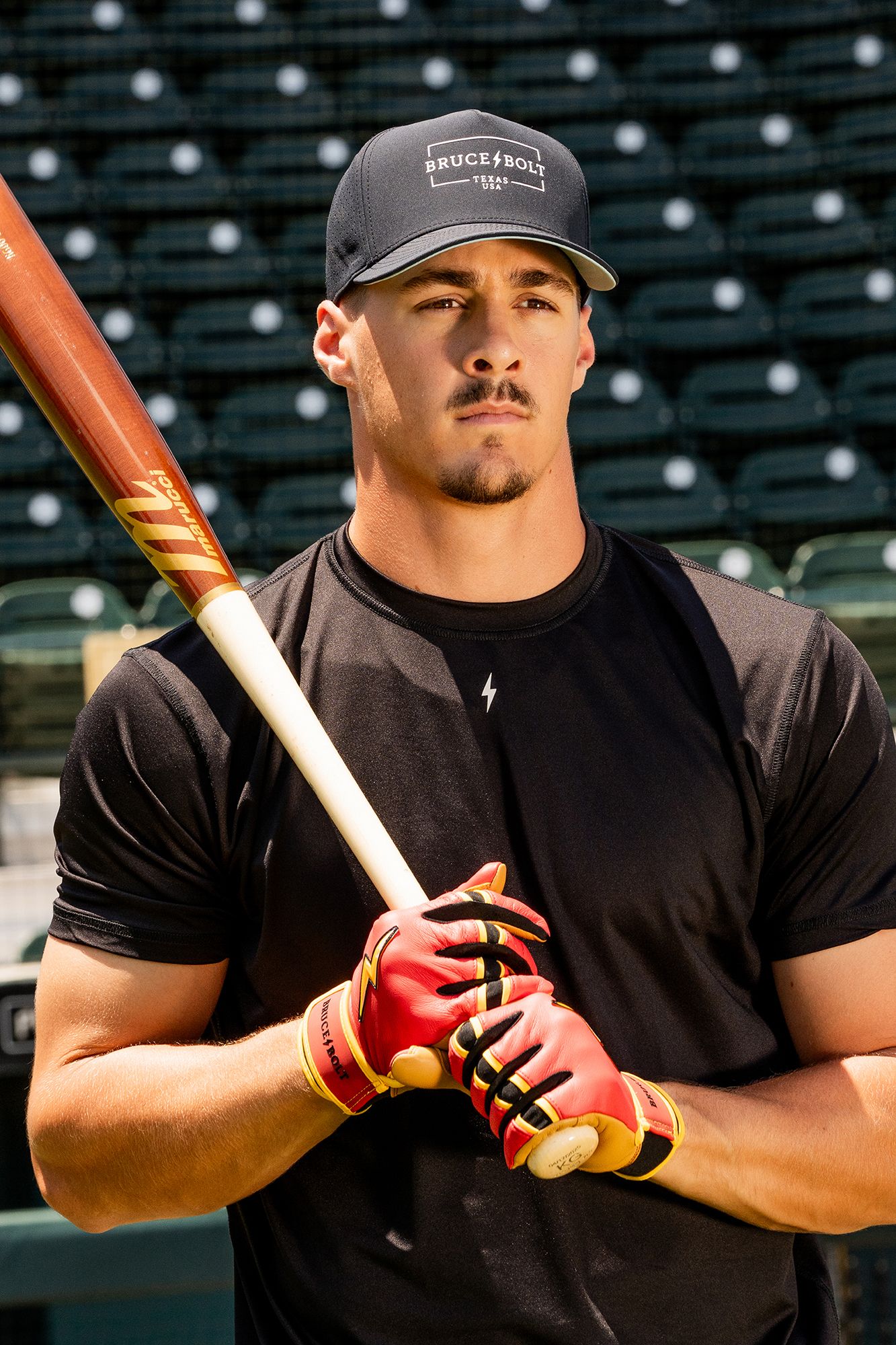BRUCE BOLT Youth Creator Series Konnor Griffin Short Cuff Batting Gloves product image