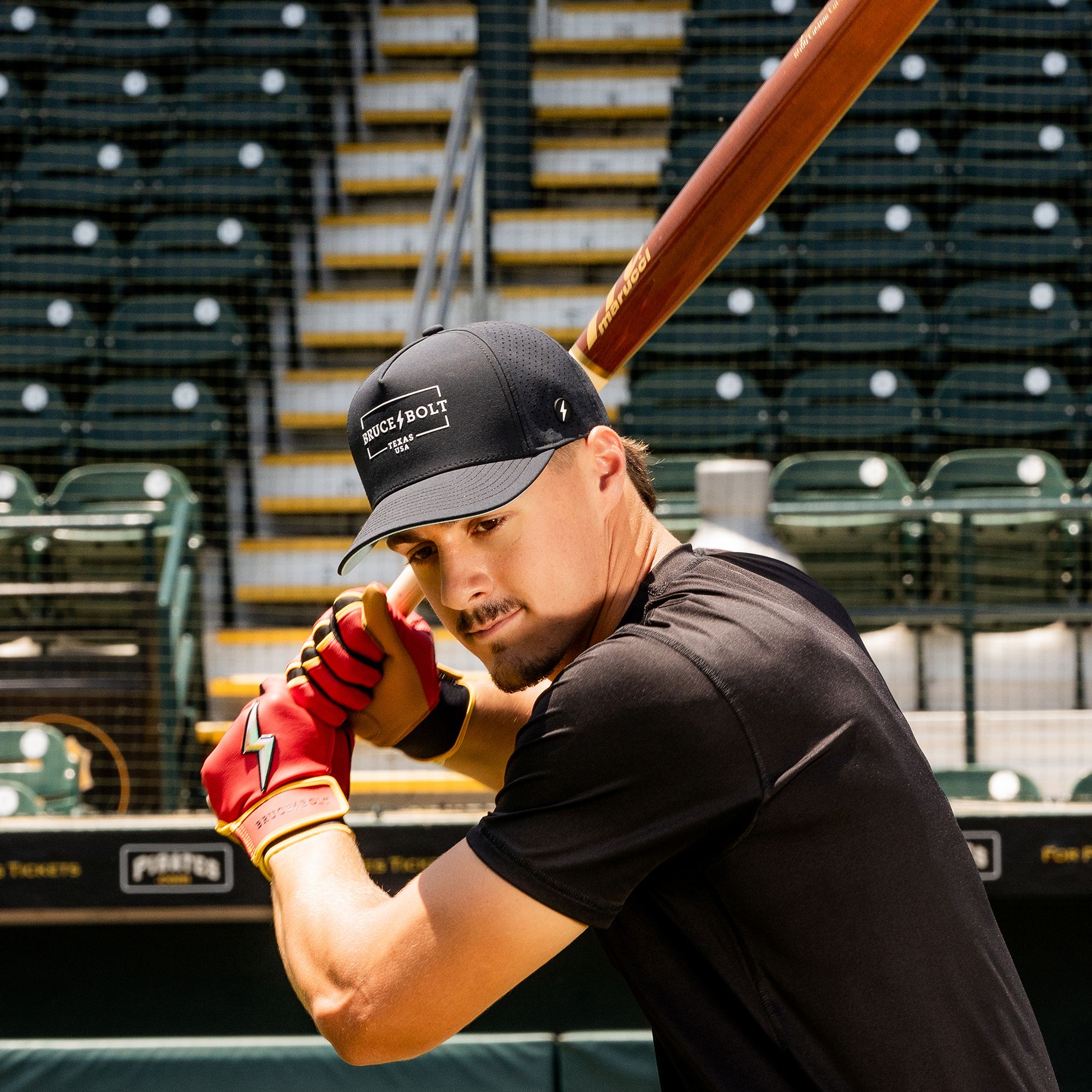 BRUCE BOLT Youth Creator Series Konnor Griffin Short Cuff Batting Gloves product image