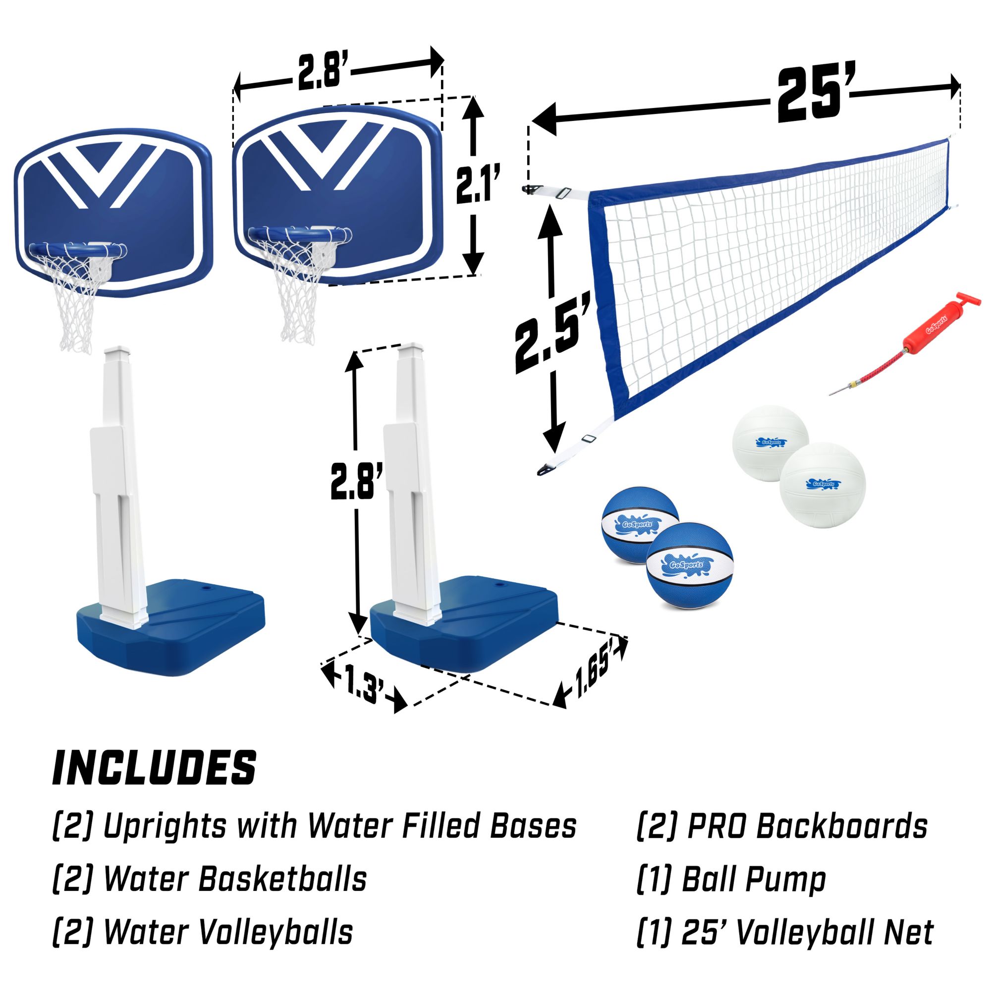 GoSports Splash Hoop PRO Poolside Basketball Game product image