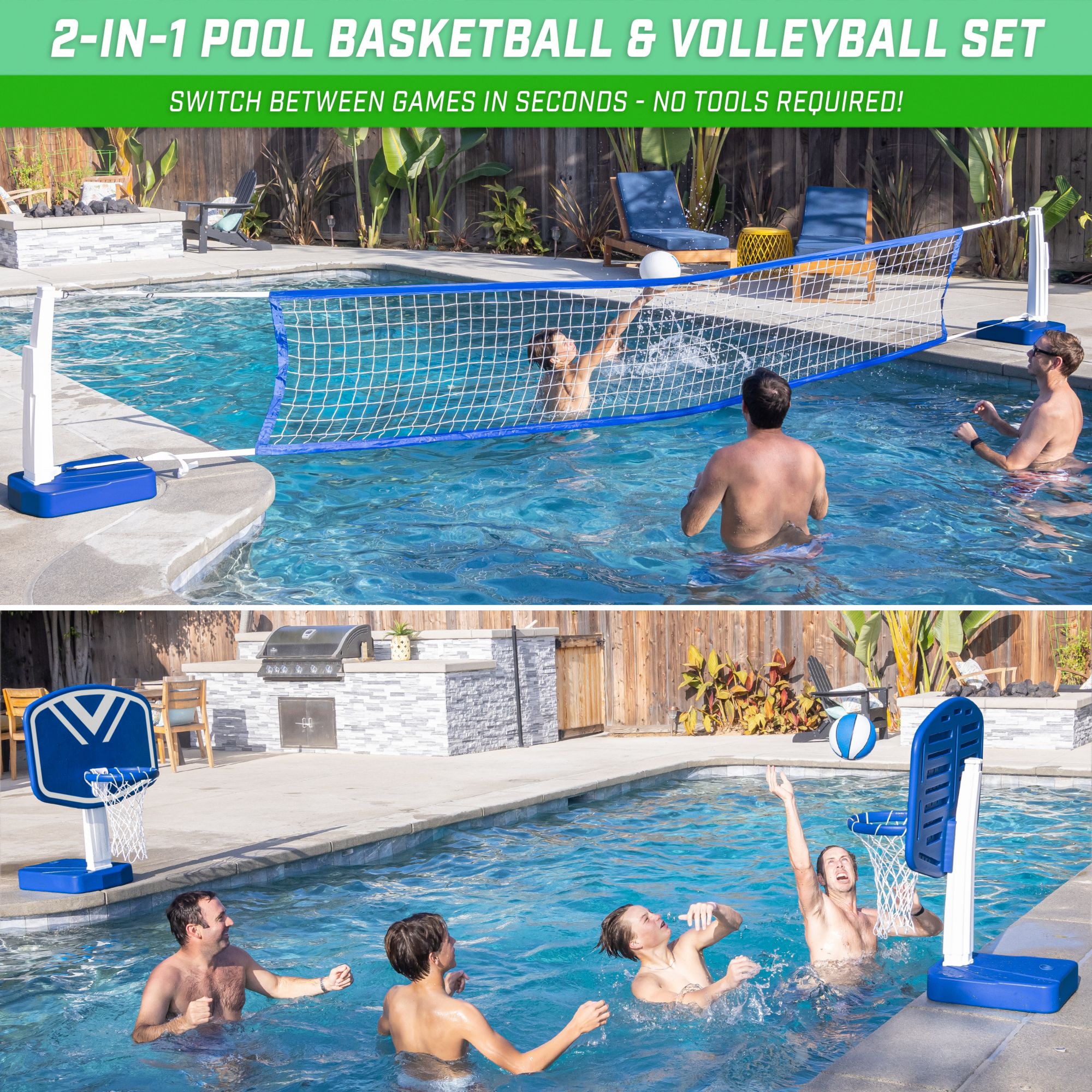 GoSports Splash Hoop PRO Poolside Basketball Game