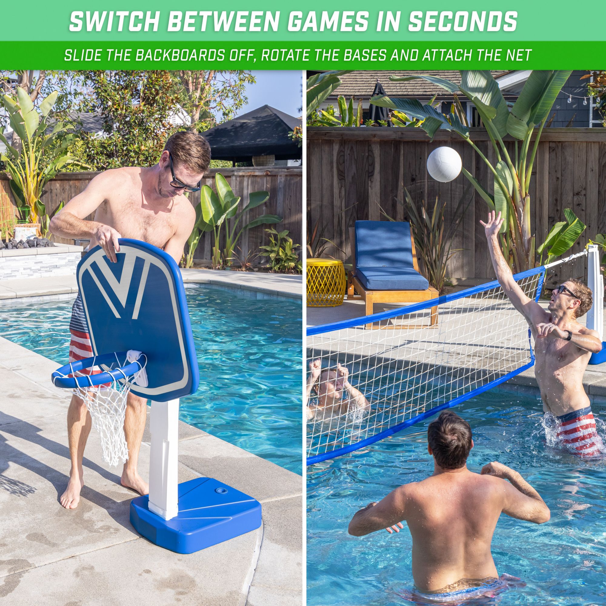 GoSports Splash Hoop PRO Poolside Basketball Game