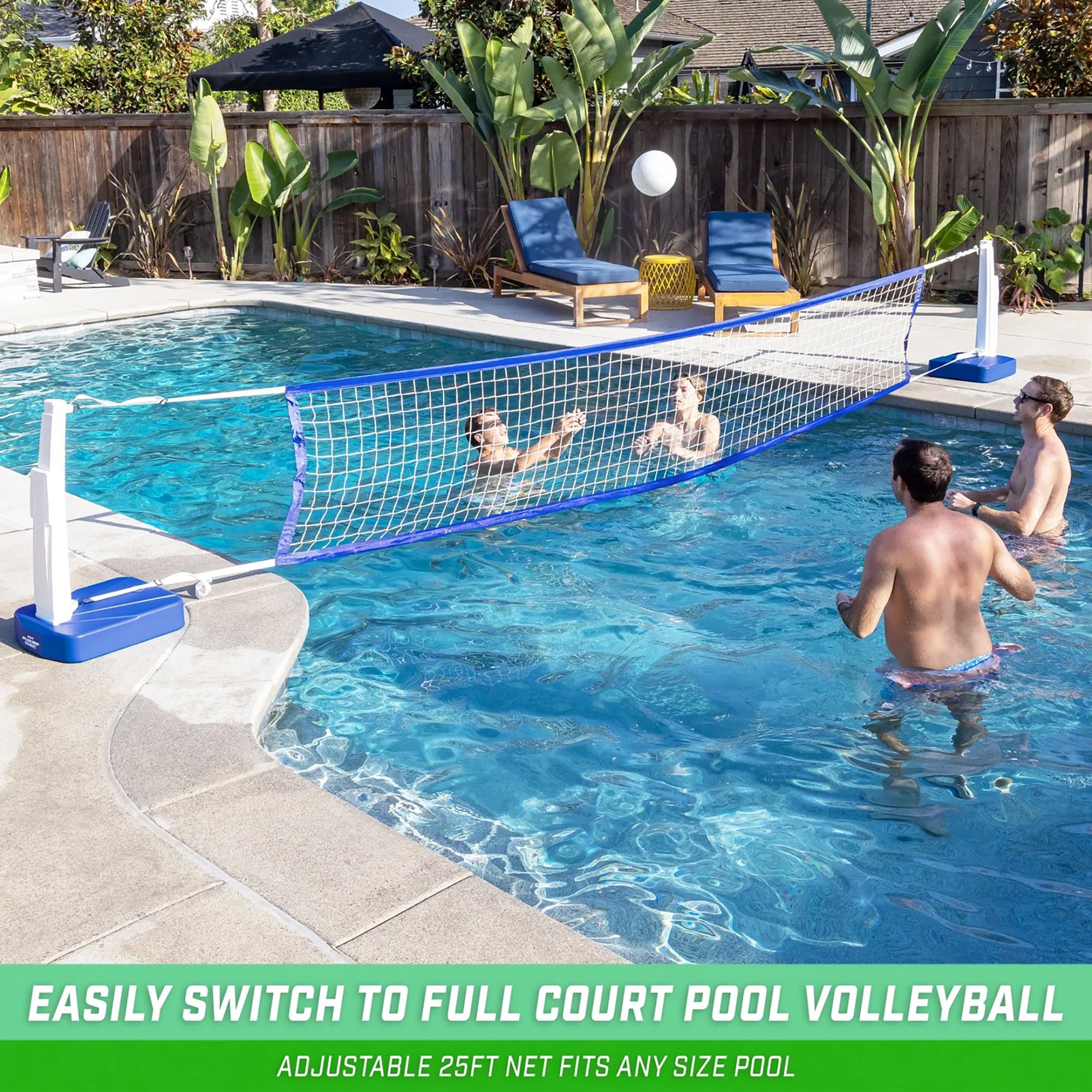 GoSports Splash 2-in-1 Half Court Pool Basketball & Volleyball Game Set product image