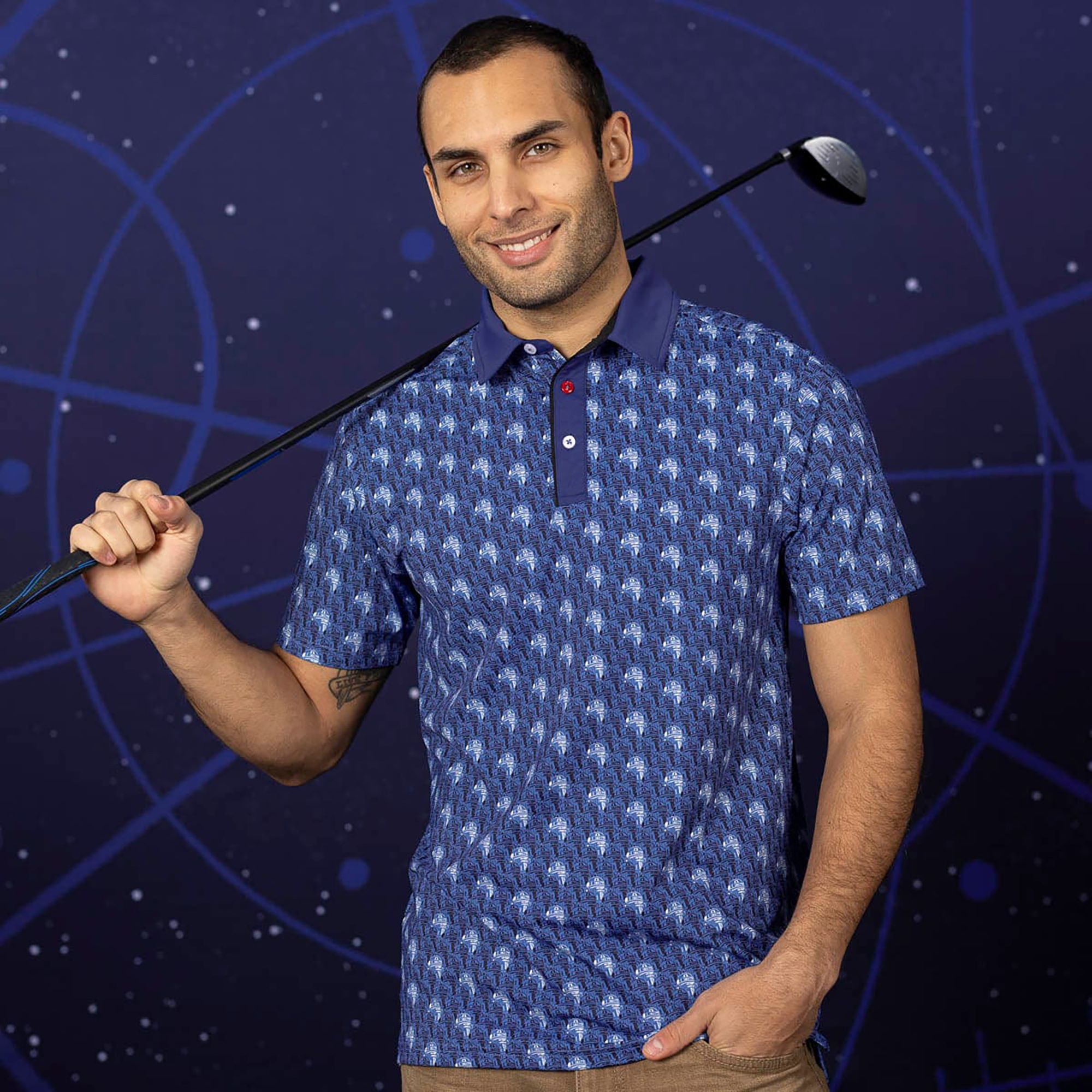 Breakfast Balls X Star Wars Men's Artoo Army All-Day Golf Polo product image