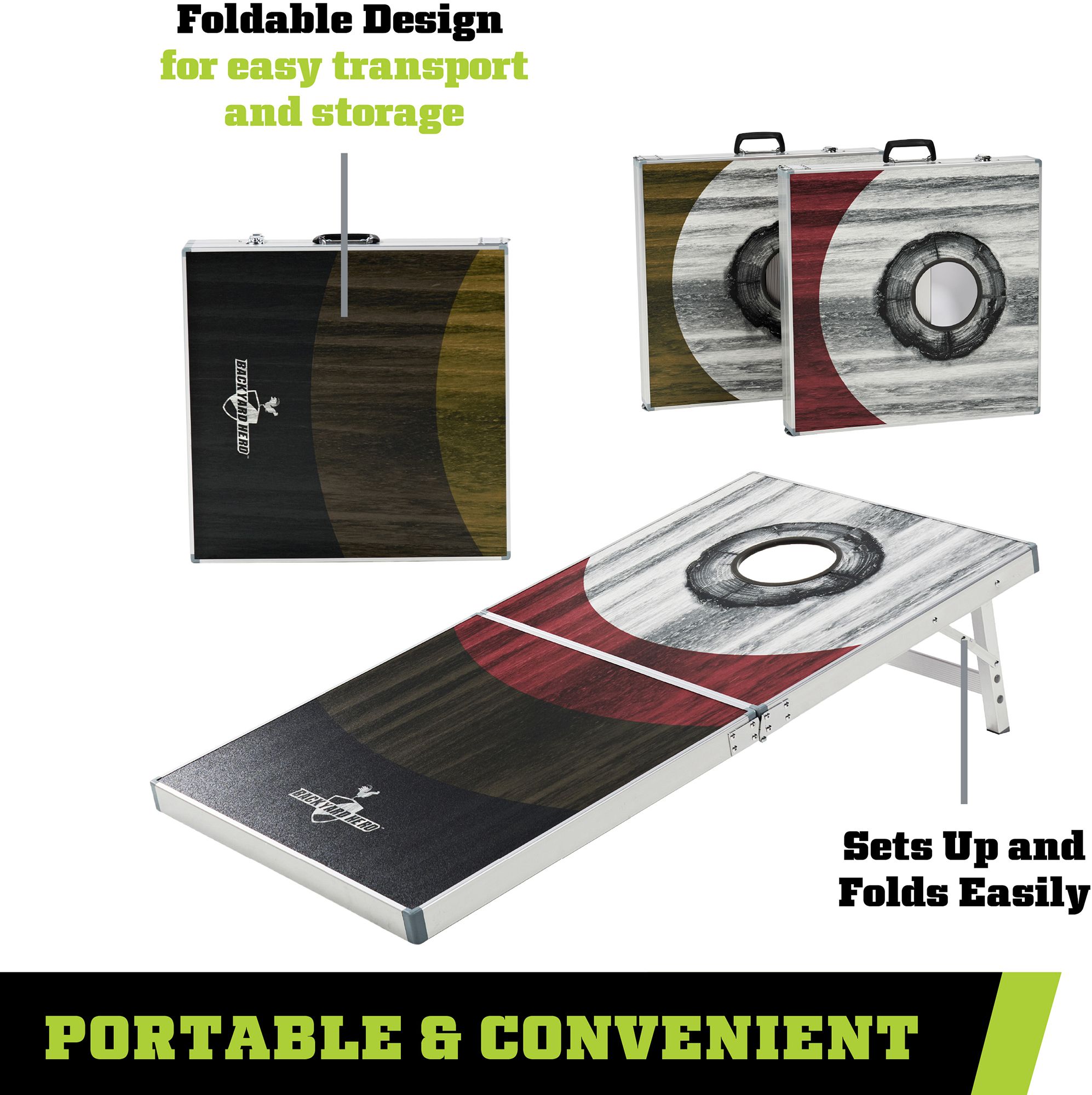 Backyard Hero 2x4 Aluminum LED Cornhole Board Game product image