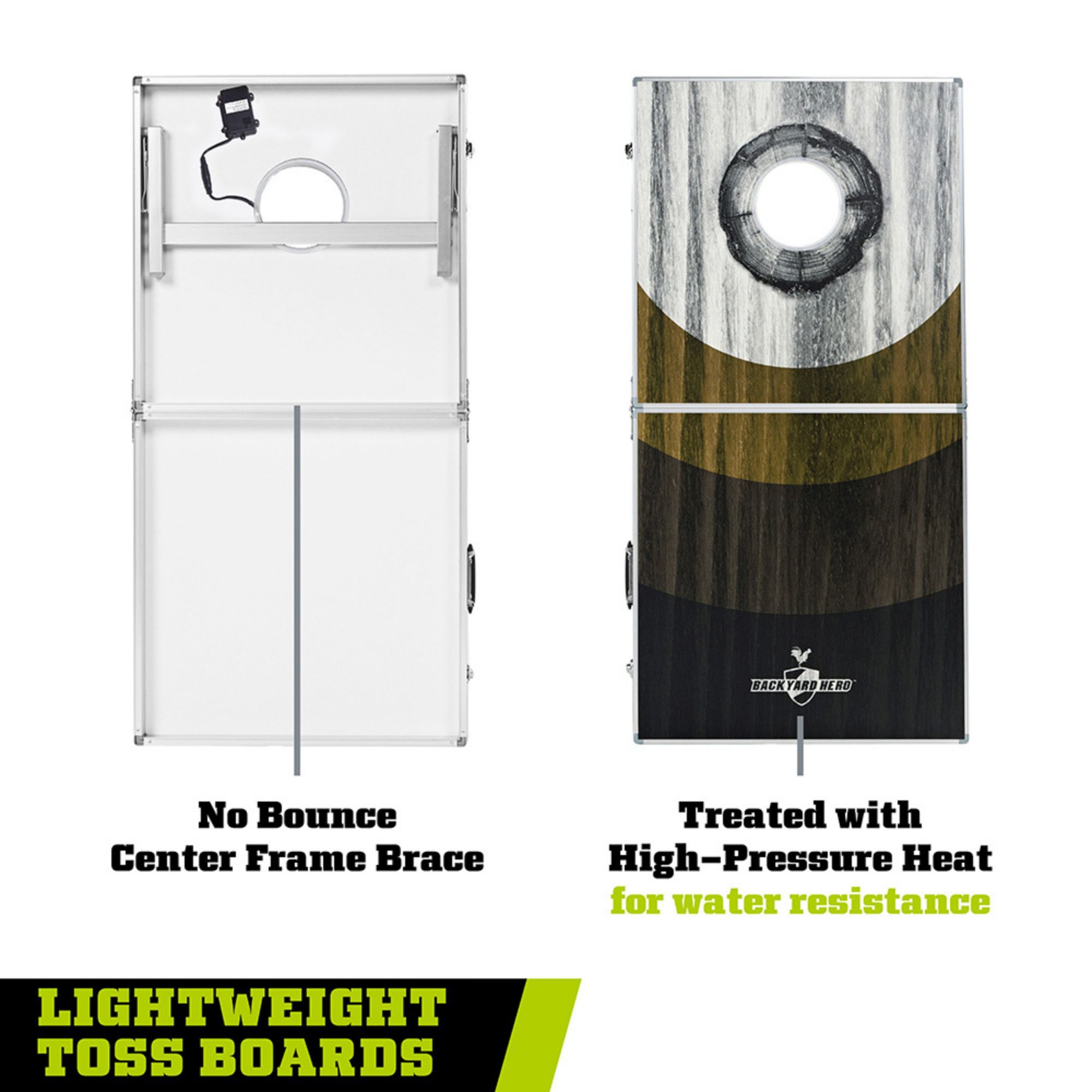 Backyard Hero 2x4 Aluminum LED Cornhole Board Game product image