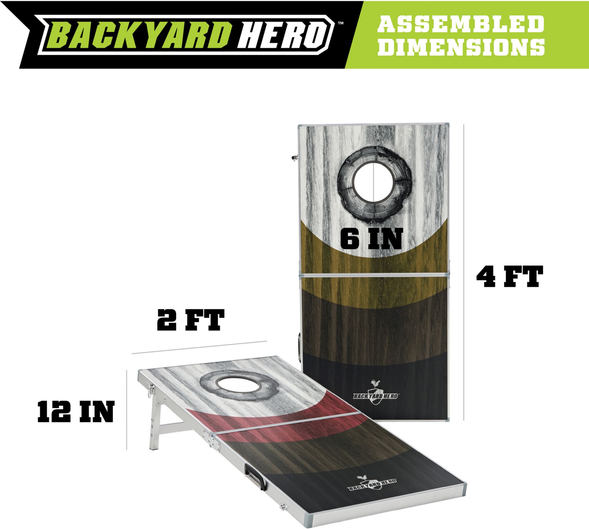Backyard Hero 2x4 Aluminum LED Cornhole Board Game product image