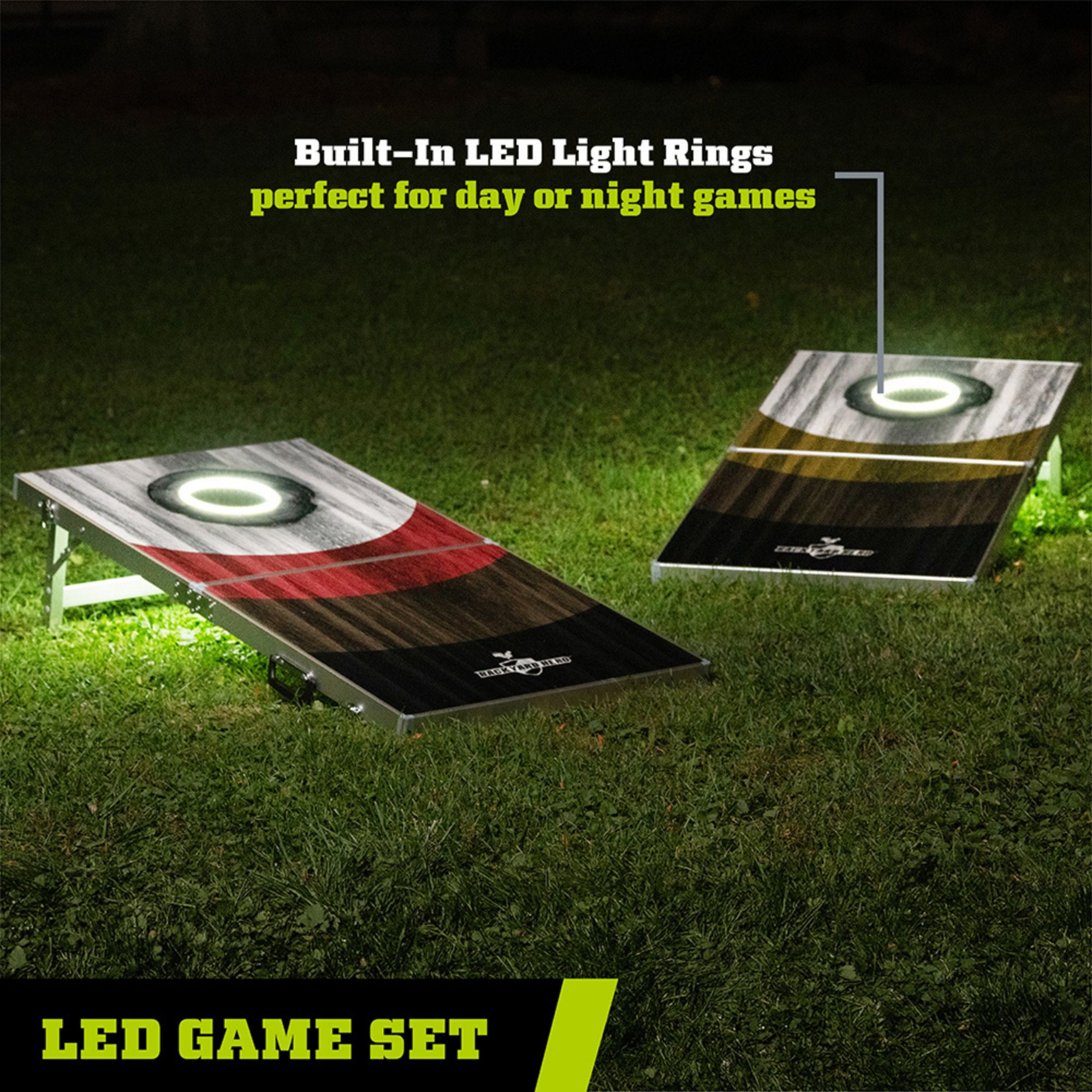 Backyard Hero 2x4 Aluminum LED Cornhole Board Game product image