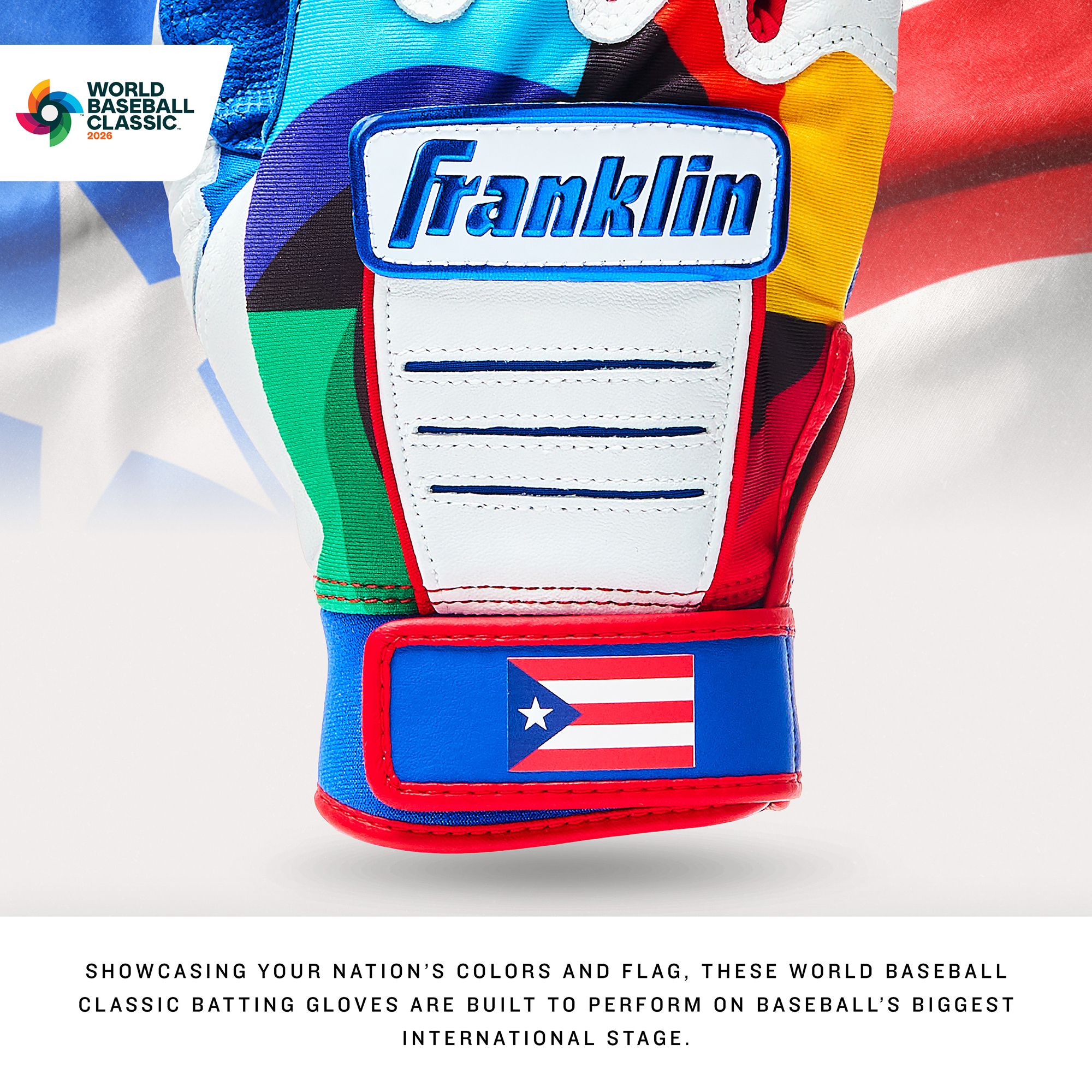 Franklin Adult CFX WBC USA Pro Batting Gloves product image