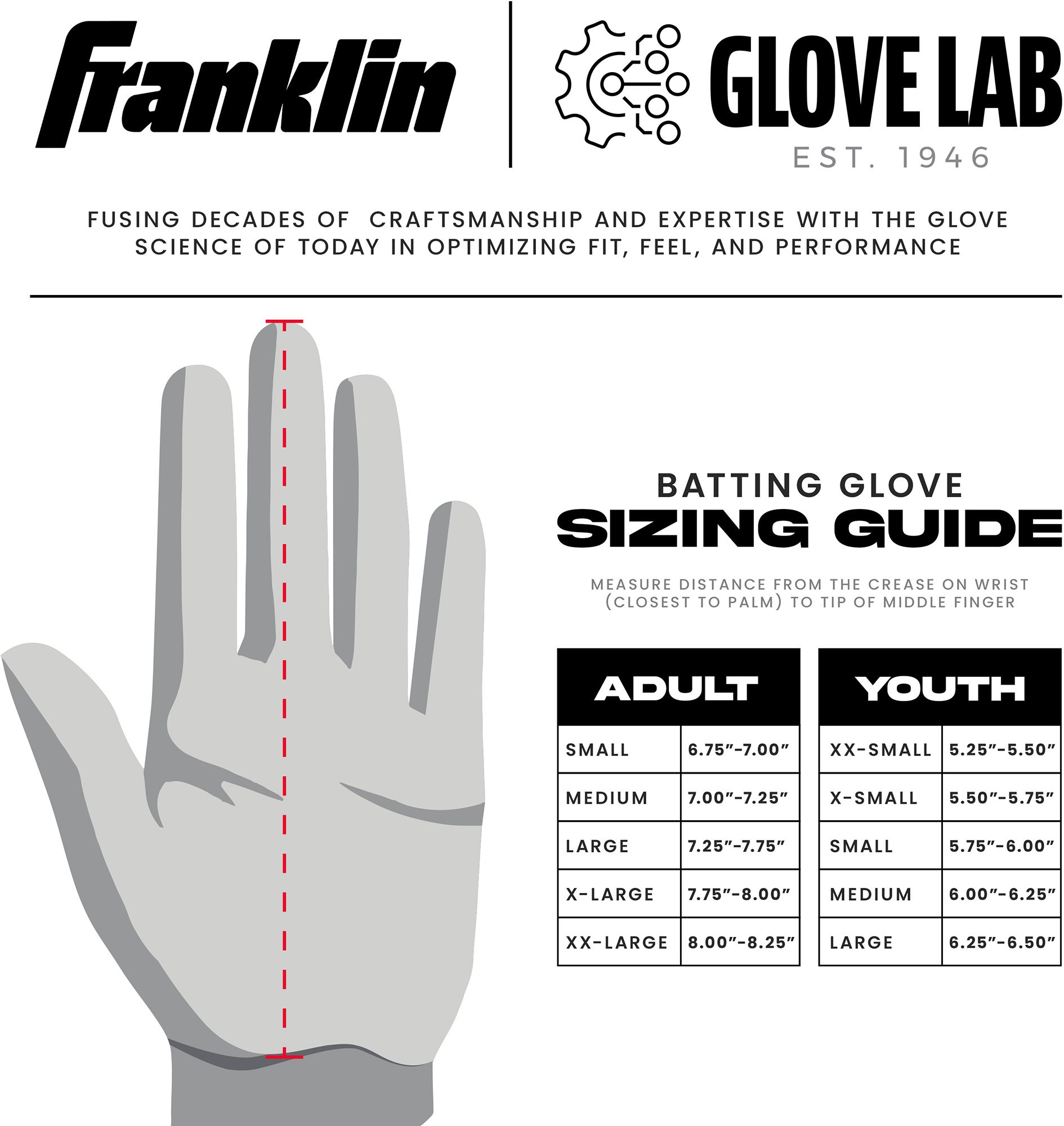 Franklin Adult CFX WBC USA Pro Batting Gloves product image