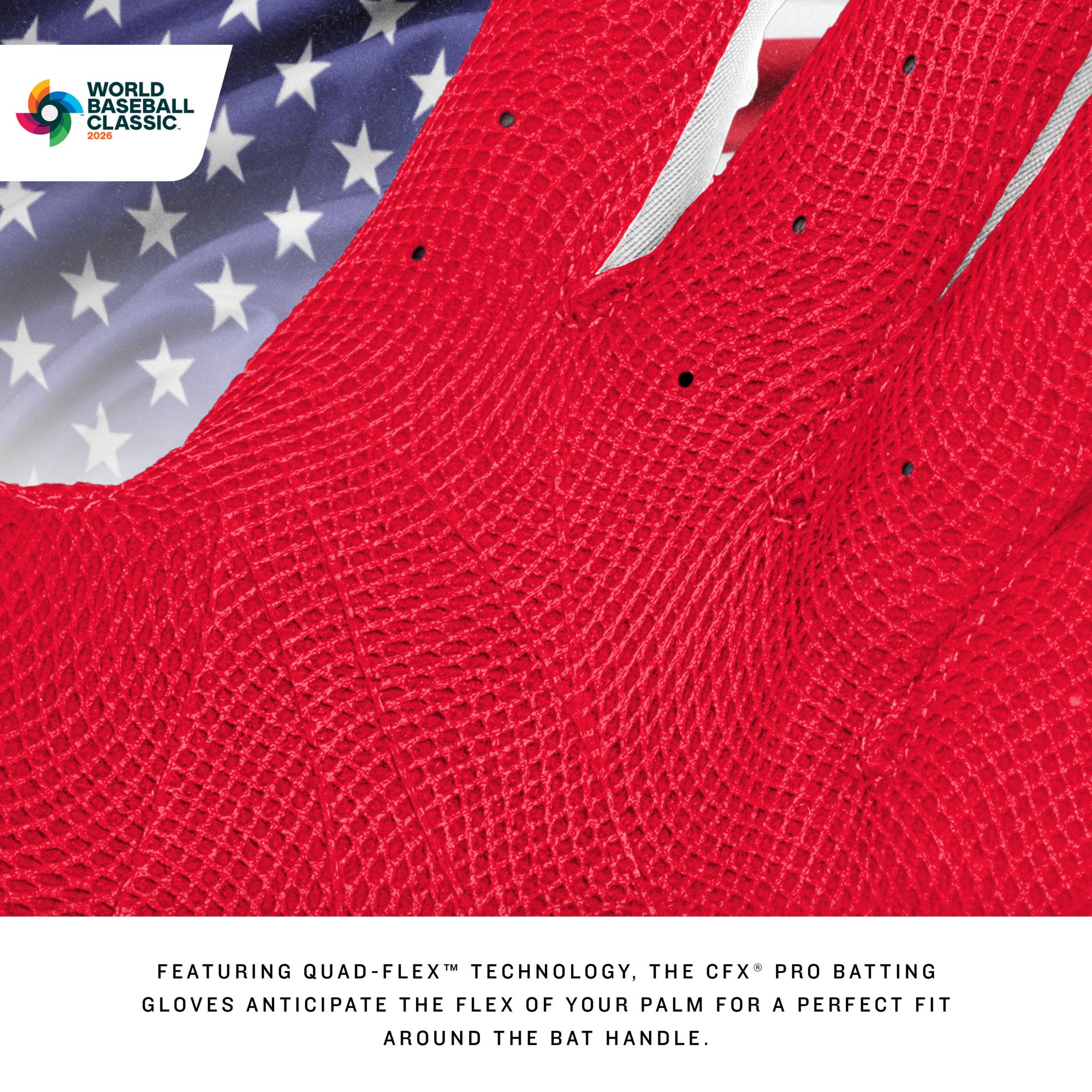 Franklin Youth CFX Pro USA World Baseball Classic Batting Gloves product image