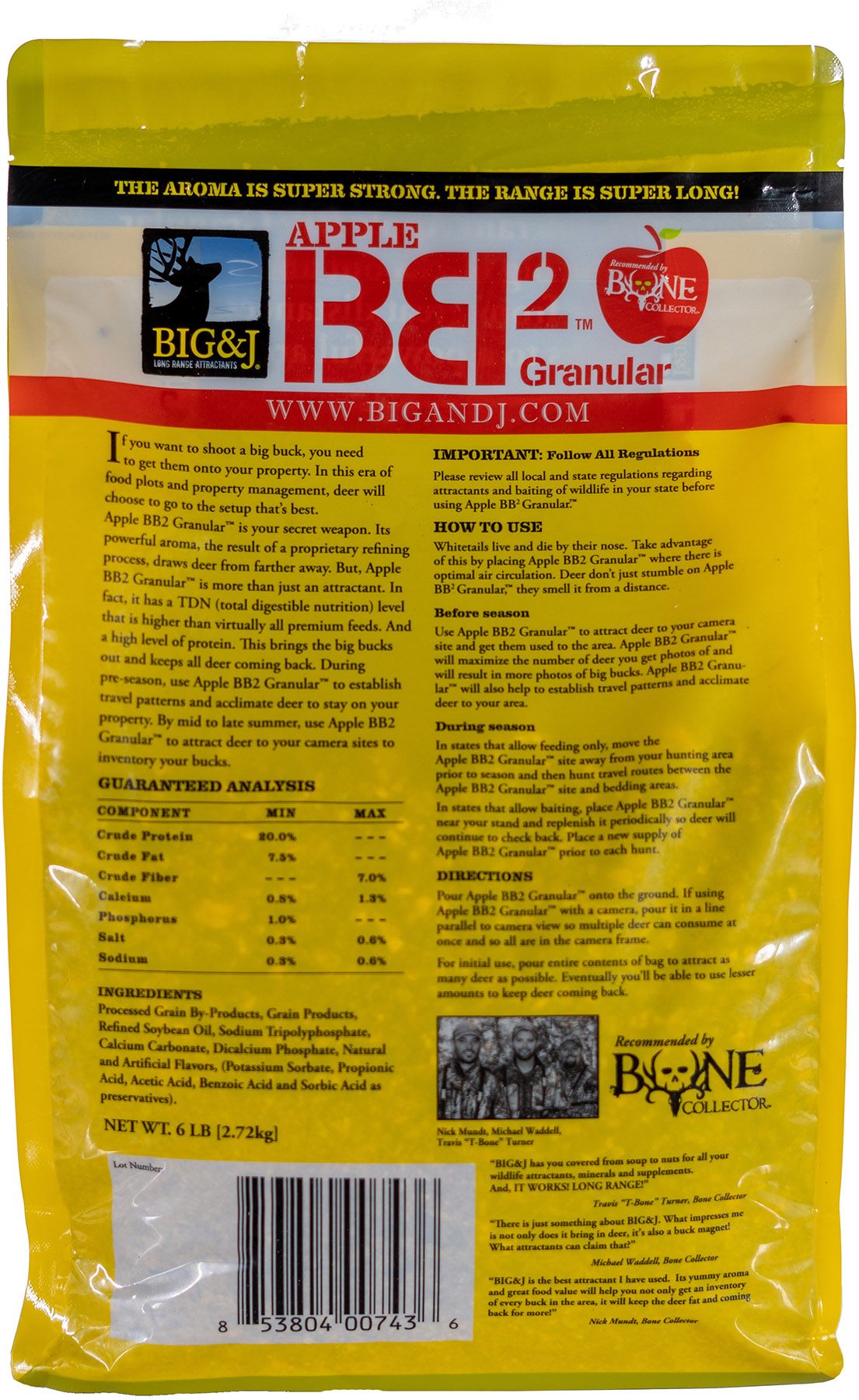 Big & J Industries BB2 Apple Granular Deer Attractant 6 lb product image